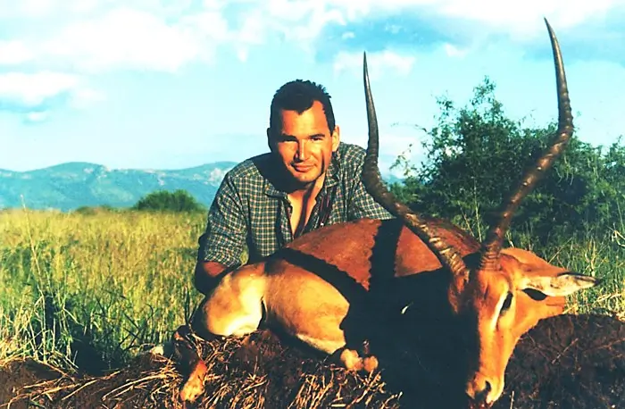 Buffalo cow + Impala trophy ram / Limpopo, South Africa 