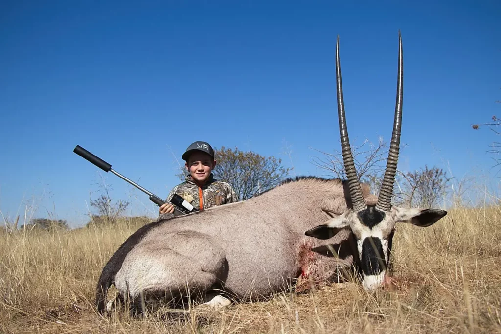 Gemsbuck Safari - Good Gemsbok trophy and happy hunter.