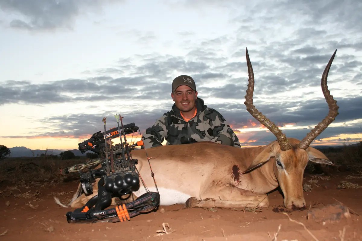 Bow hunting Impala in South Africa - an excellent trophy ram