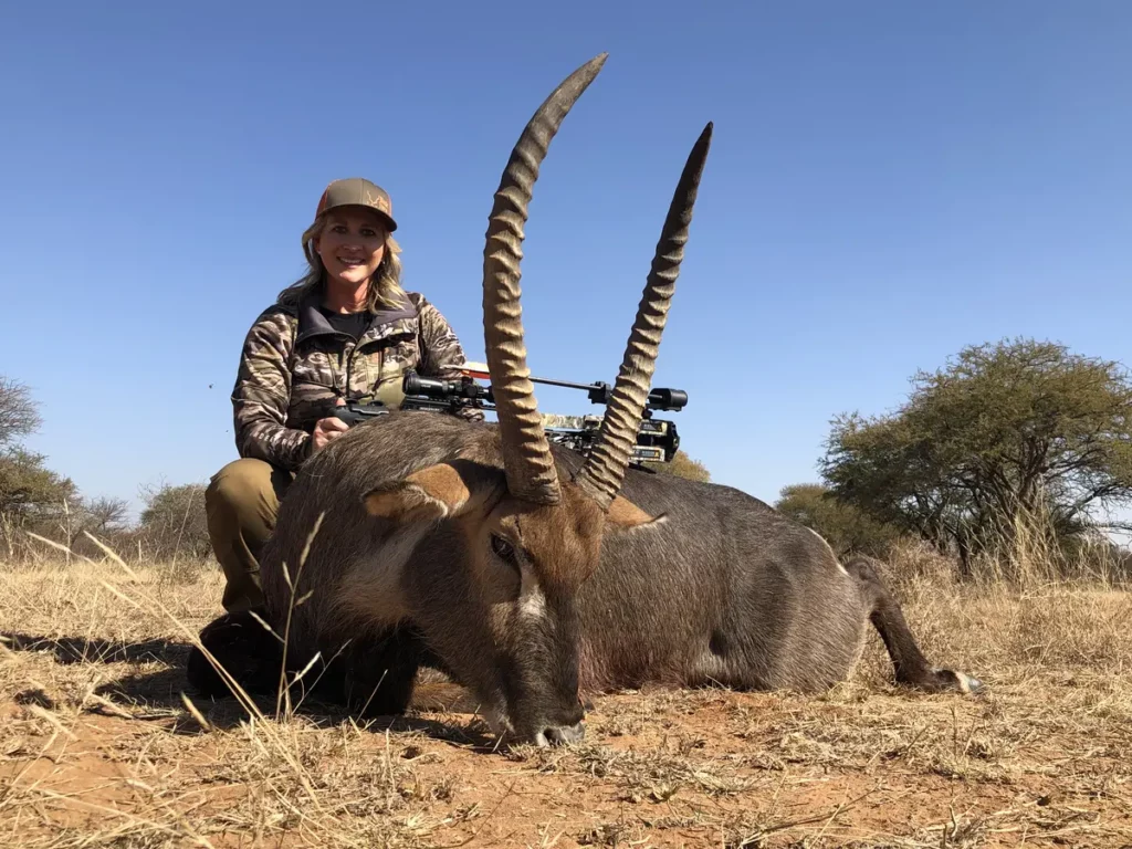 Exceptional bow hunting safari in South Africa - Hunter with Waterbuck trophy