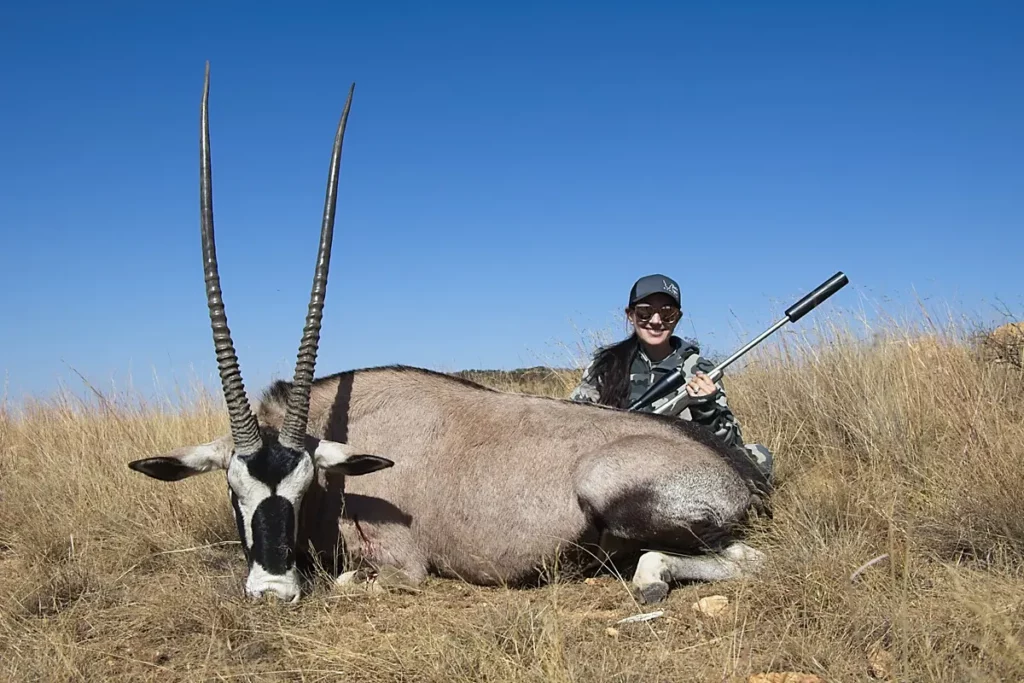 The Best Months for a Hunting Safari in South Africa - Hunter with trophy Gemsbok.